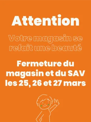  Fermeture temporaire magasin 